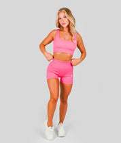 Ribbed Seamless Bra - Rose Pink - Saber Apparel