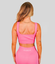 Ribbed Seamless Bra - Rose Pink - Saber Apparel