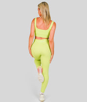 Ribbed Seamless Bra - Lime - Saber Apparel