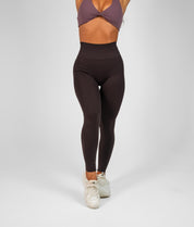 Reflex Seamless Scrunch Leggings - Espresso - Saber Apparel