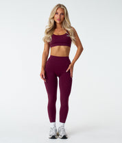 Synergy Leggings - Cherry Wine