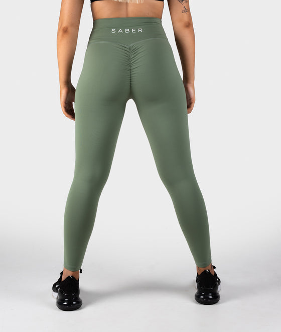 Buy Olive Green Leggings for Women by Teamspirit Online